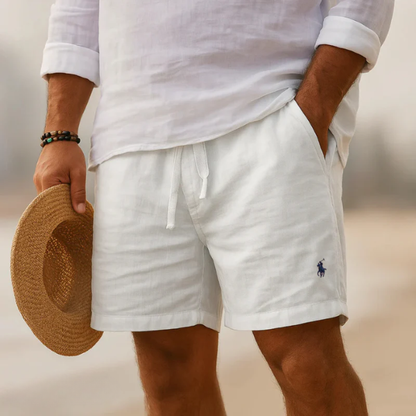 Capri Heritage Linen Shorts — Bermuda Premium in Lino