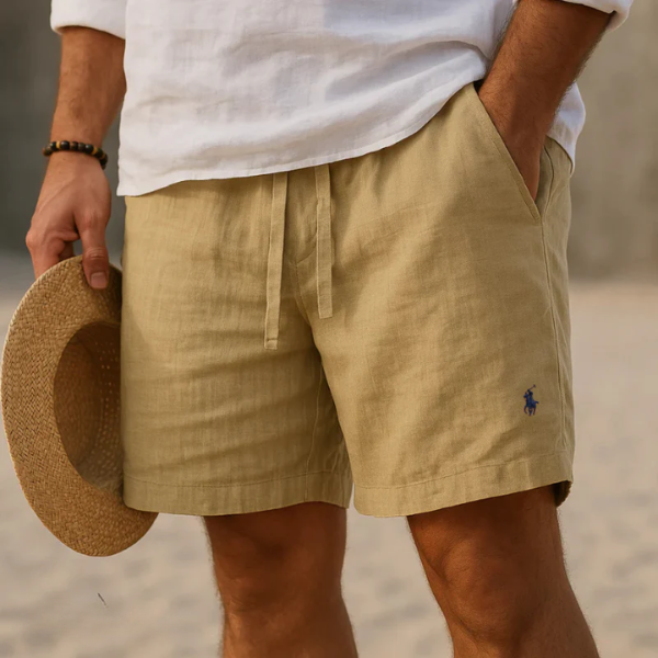 Capri Heritage Linen Shorts — Bermuda Premium in Lino