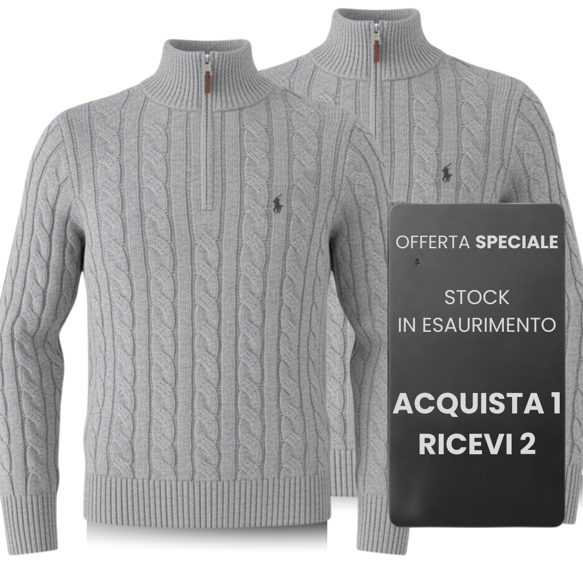 Maglione a Trecce in Cashmere (CLEARANCE) – Acquista 1, Ricevi 2