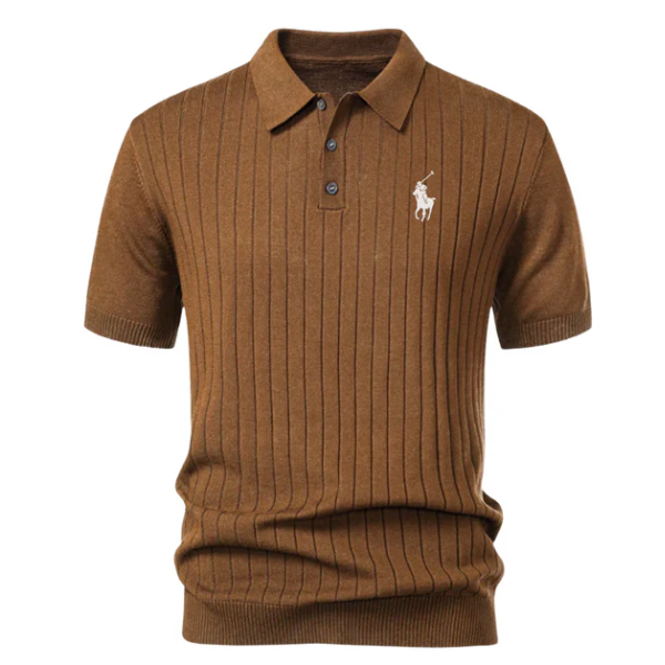 Polo in Maglia a Righe Premium